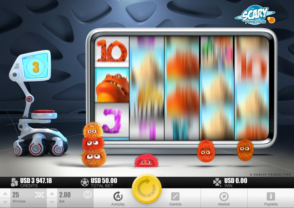 Video Slot Scary Friends - Rabcat Gambling