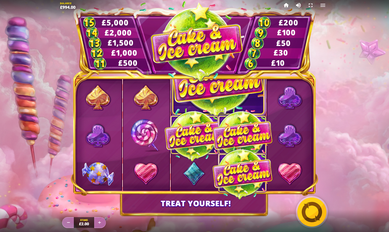 Video Slot Cake & Ice Cream - Red Tiger
