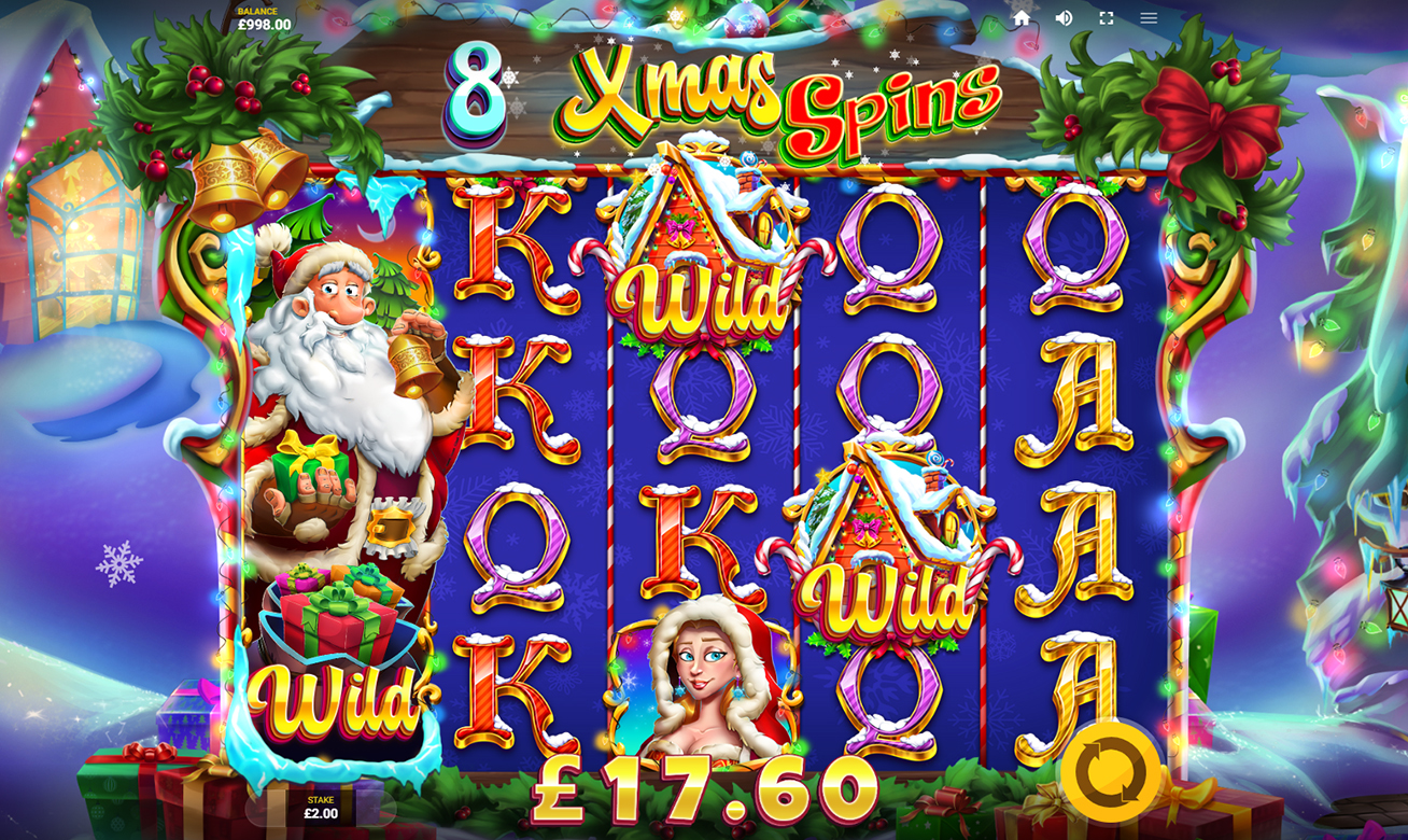 Video Slot Santa Spins - Red Tiger