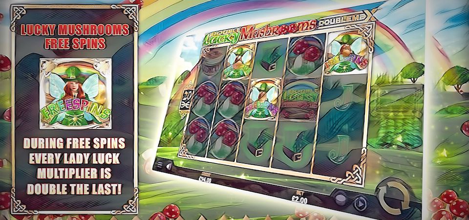 Video Slot Double Lucky Mushrooms DoubleMax - Reflex Gaming