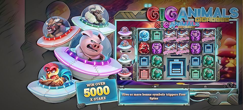 Video Slot Giganimals Gigablox - Yggdrasil