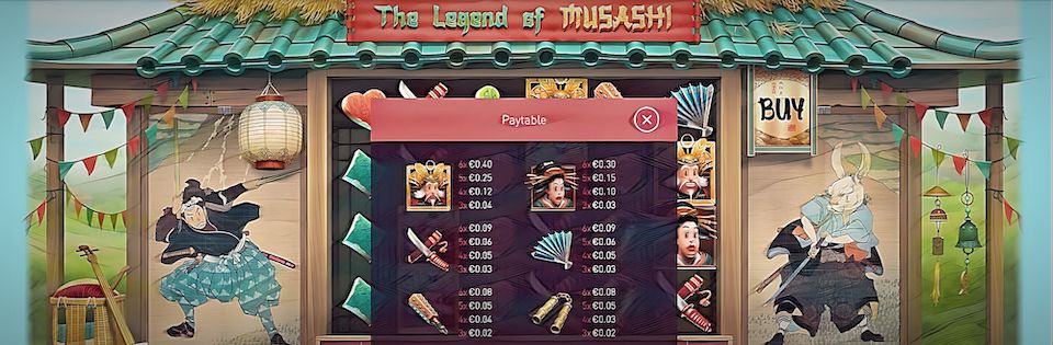 Video Slot The Legend Of Musashi - Peter & Sons