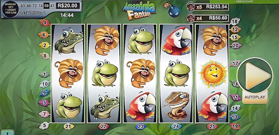 Video Slot Amazonia Fantasy - Vibra Gaming