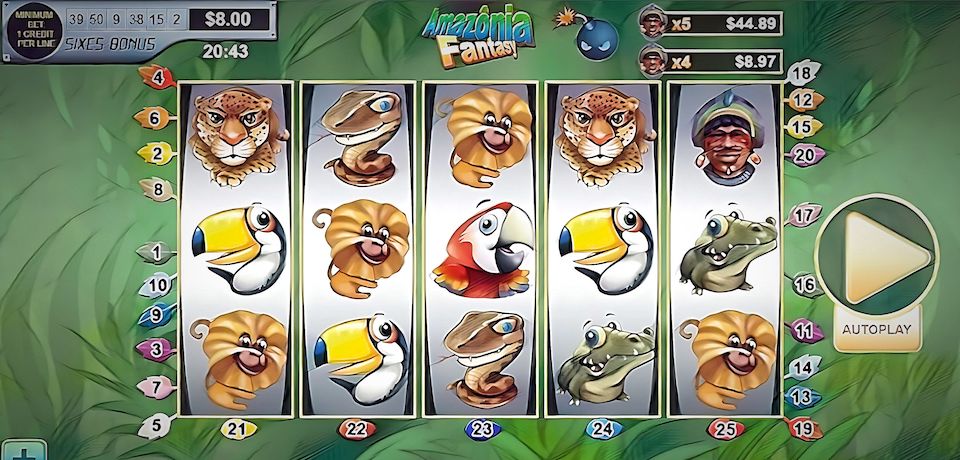 Video Slot Amazonia Fantasy - Vibra Gaming