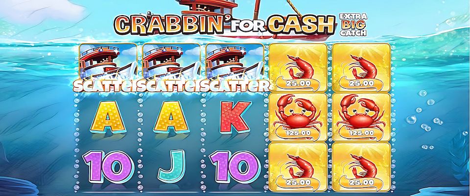 Video Slot Crabbin For Cash Extra Big Catch - Blueprint Gaming