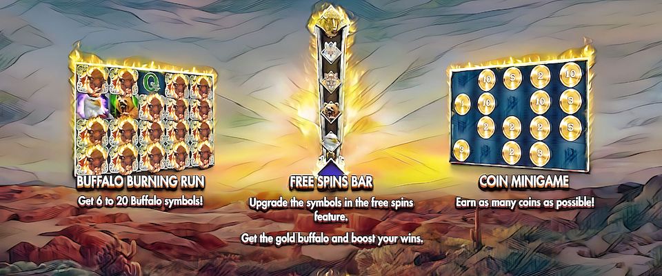 Video Slot Buffalo On Fire! - Red Rake Gaming