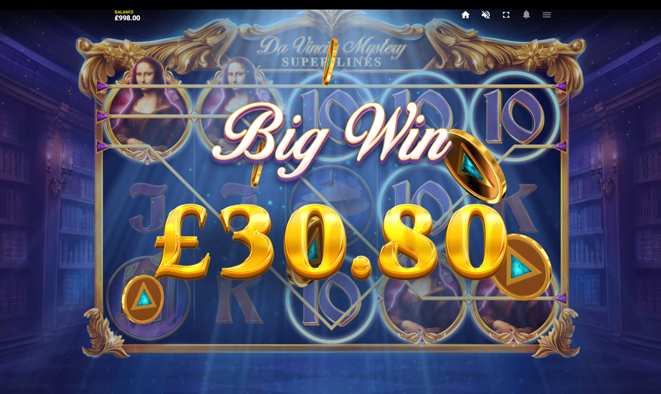 Video Slot Da Vinci's Mystery - Red Tiger