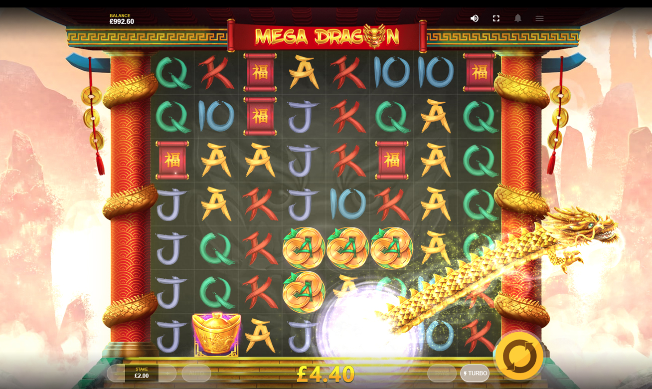 Video Slot Mega Dragon - Red Tiger