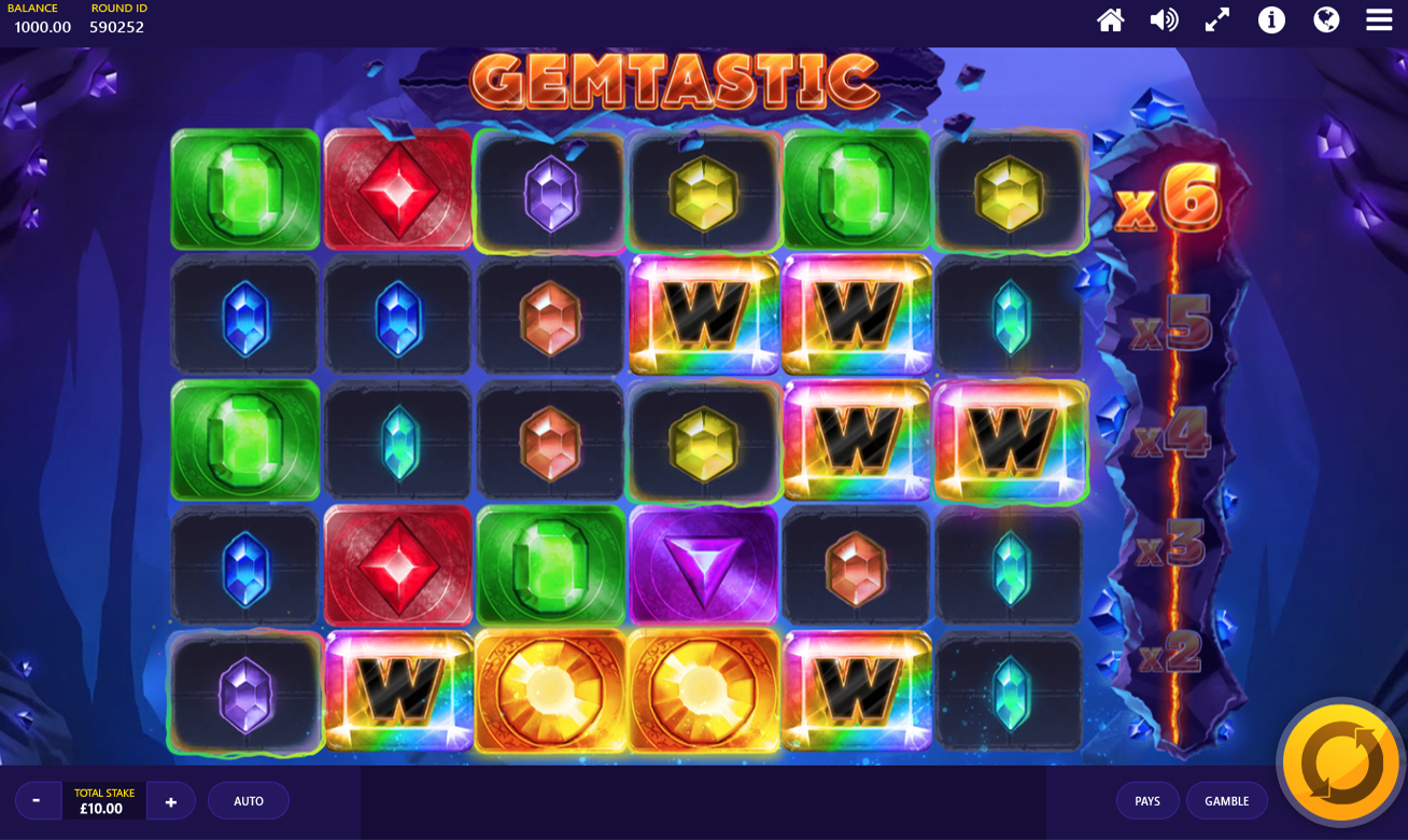 Video Slot Gemtastic - Red Tiger