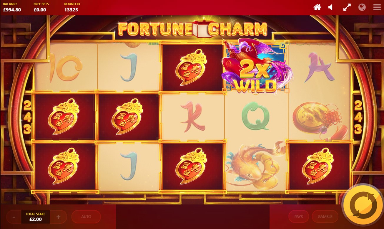 Video Slot Fortune Charm - Red Tiger